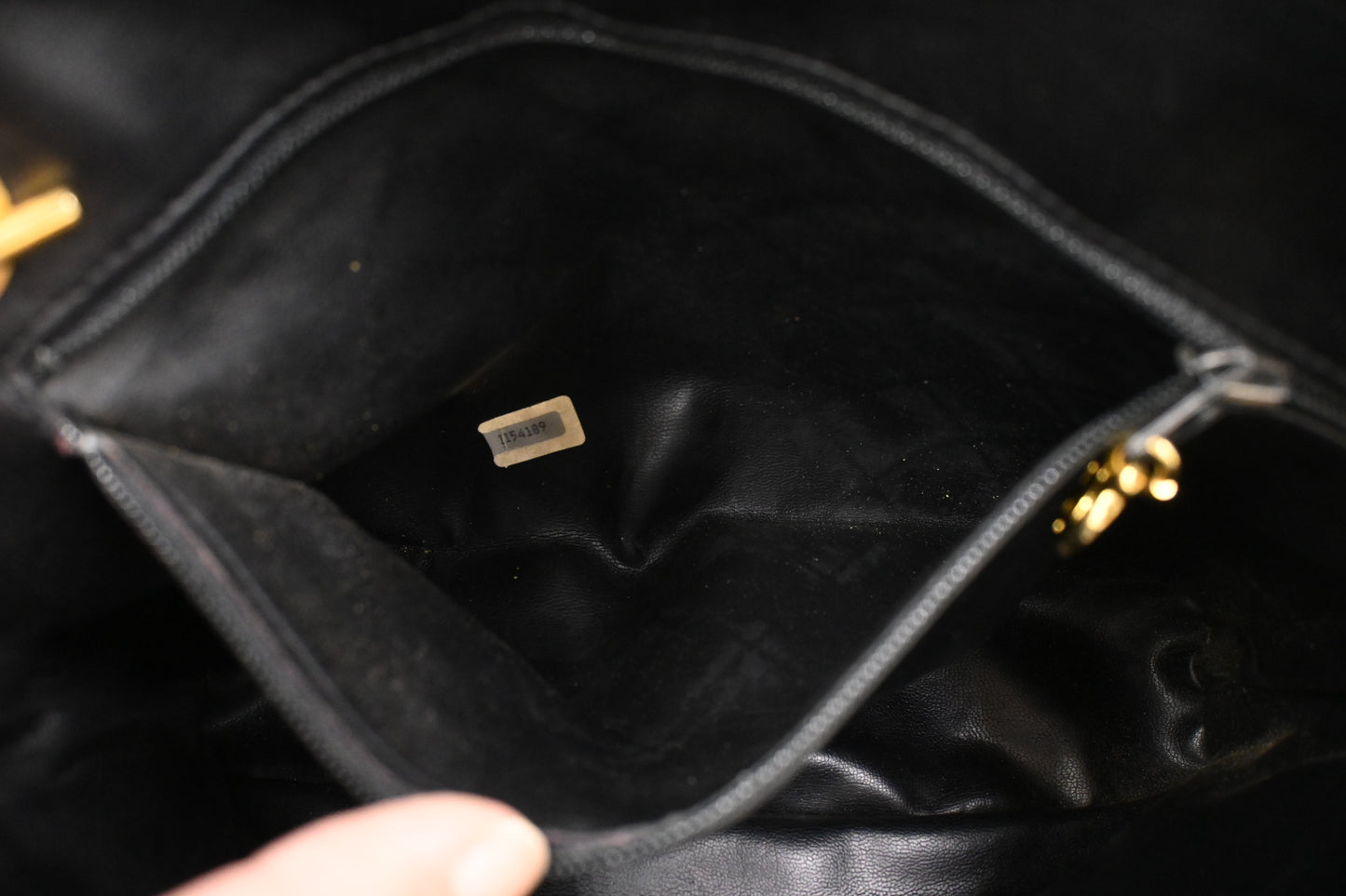 Chanel Shoulder Bag in Black Mattelassé Leather