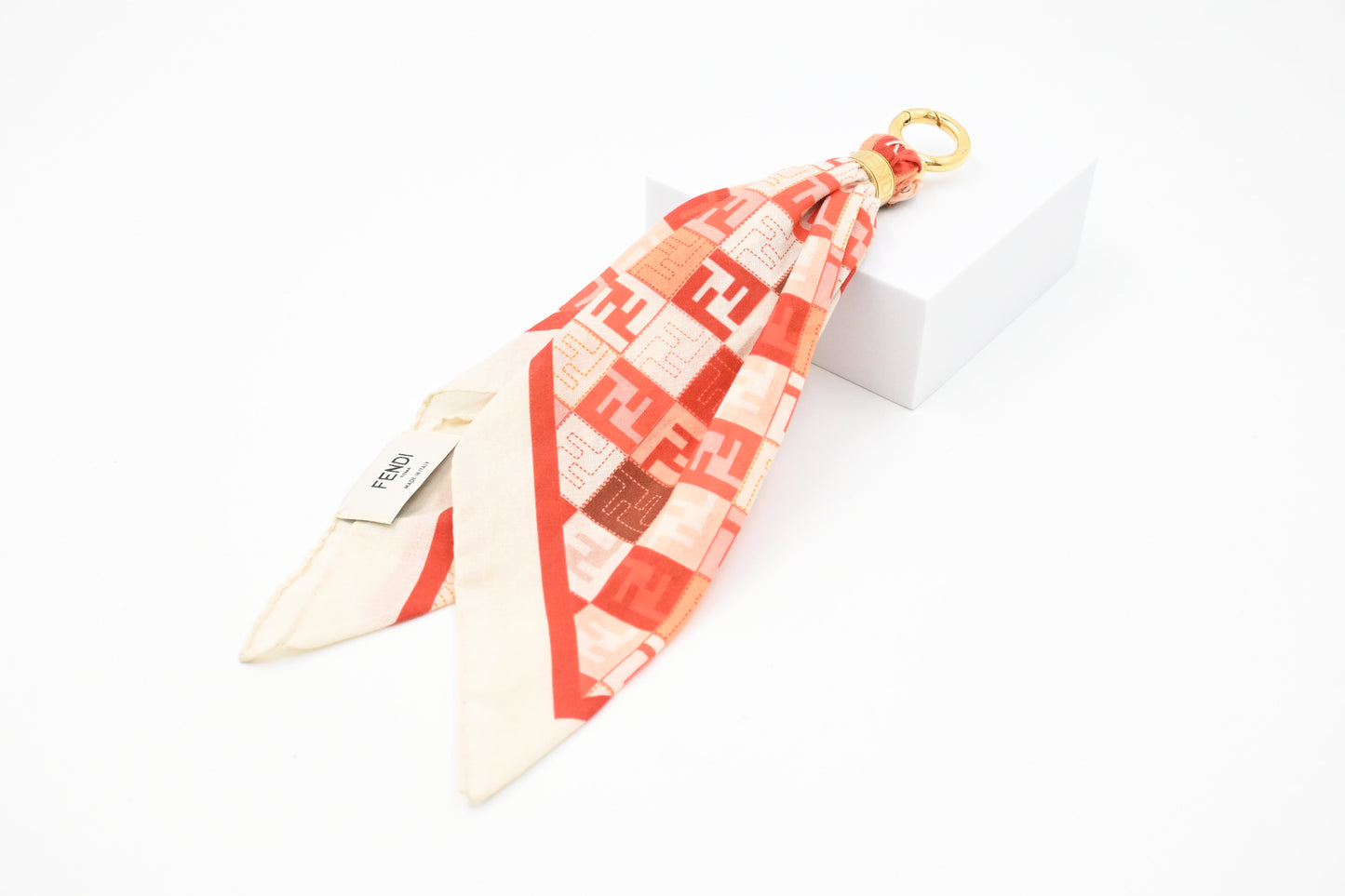 Fendi Red Bandana Bag Charm