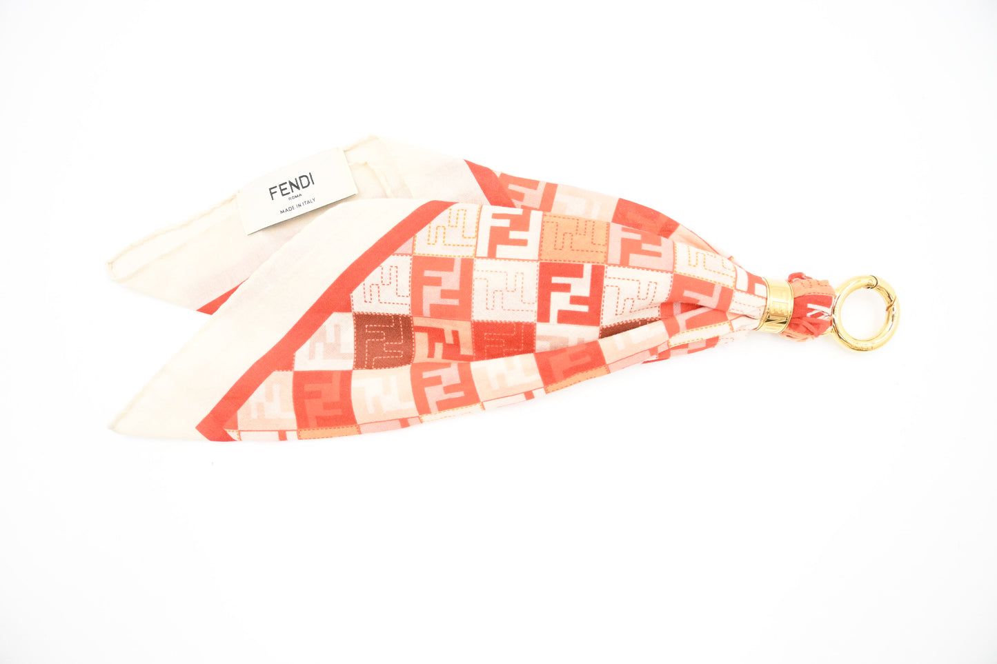 Fendi Red Bandana Bag Charm