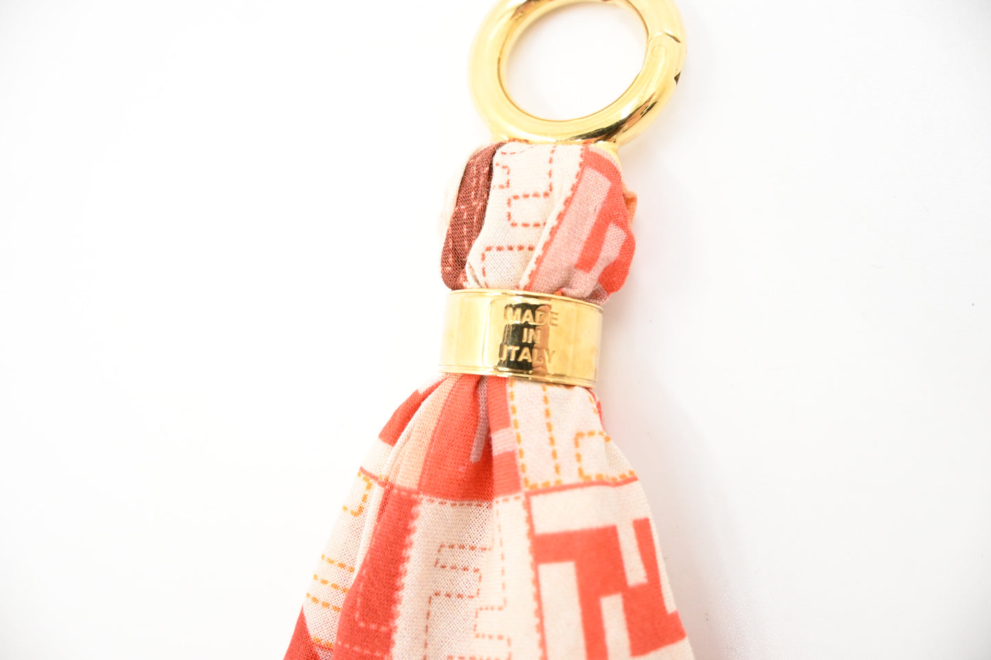 Fendi Red Bandana Bag Charm