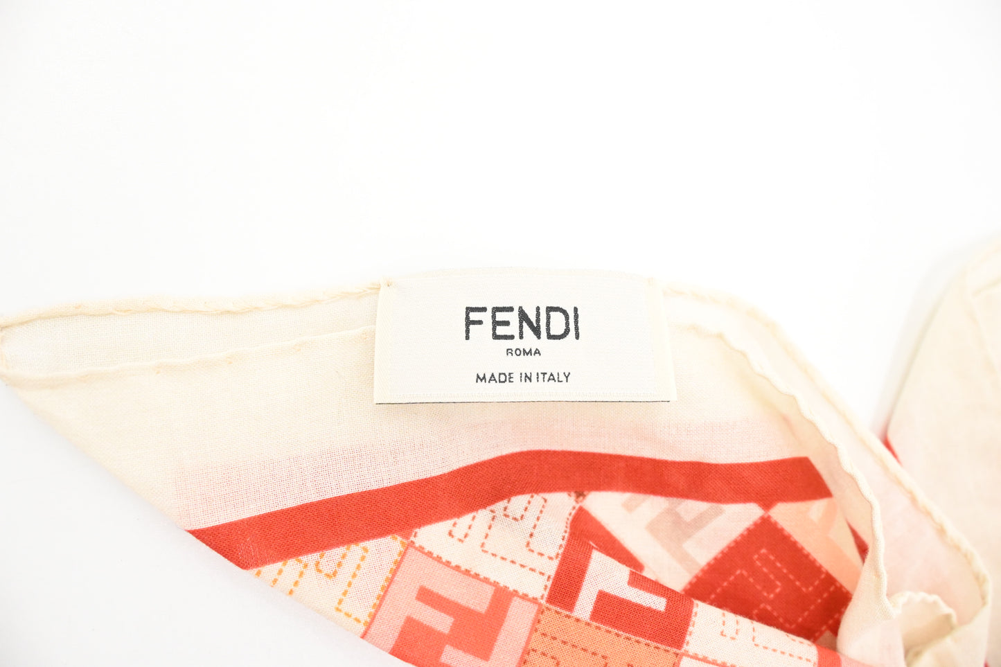 Fendi Red Bandana Bag Charm