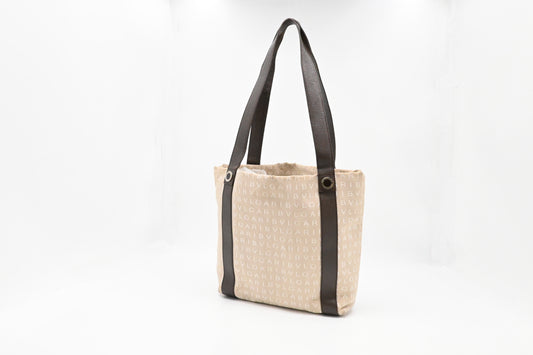 Bvlgari Tote Bag in Beige Canvas