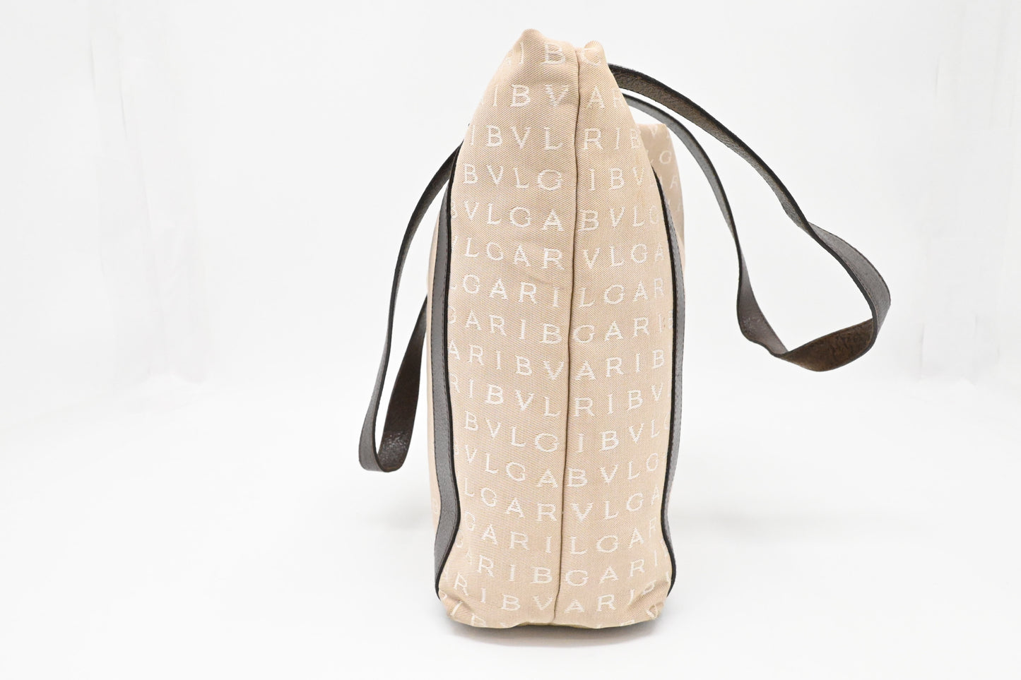 Bvlgari Tote Bag in Beige Canvas