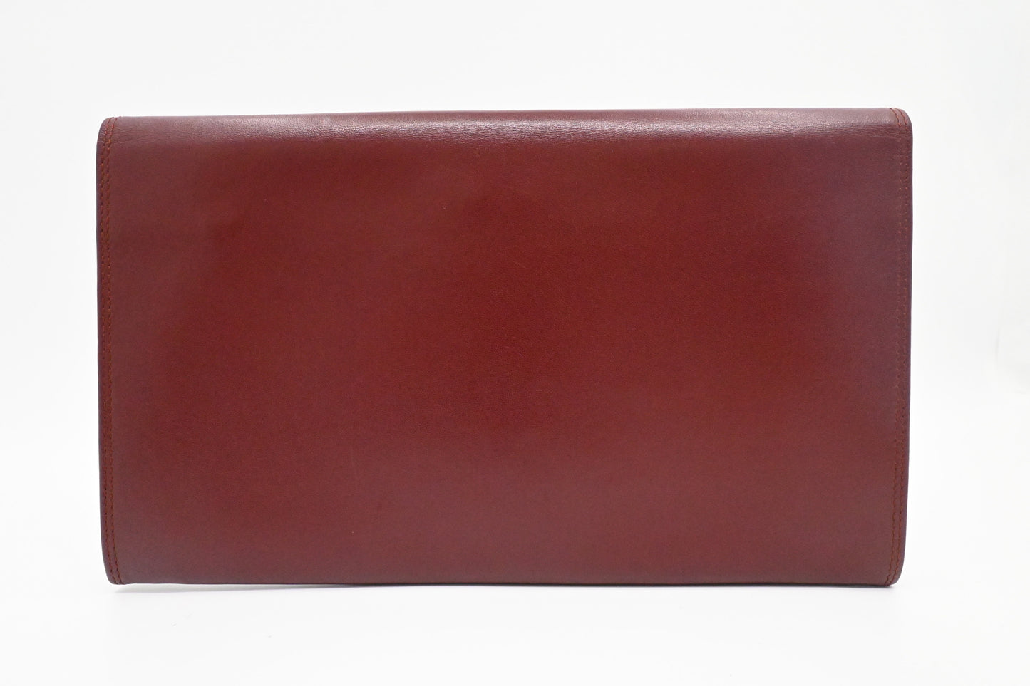 Cartier Clutch in Burgundy Leather