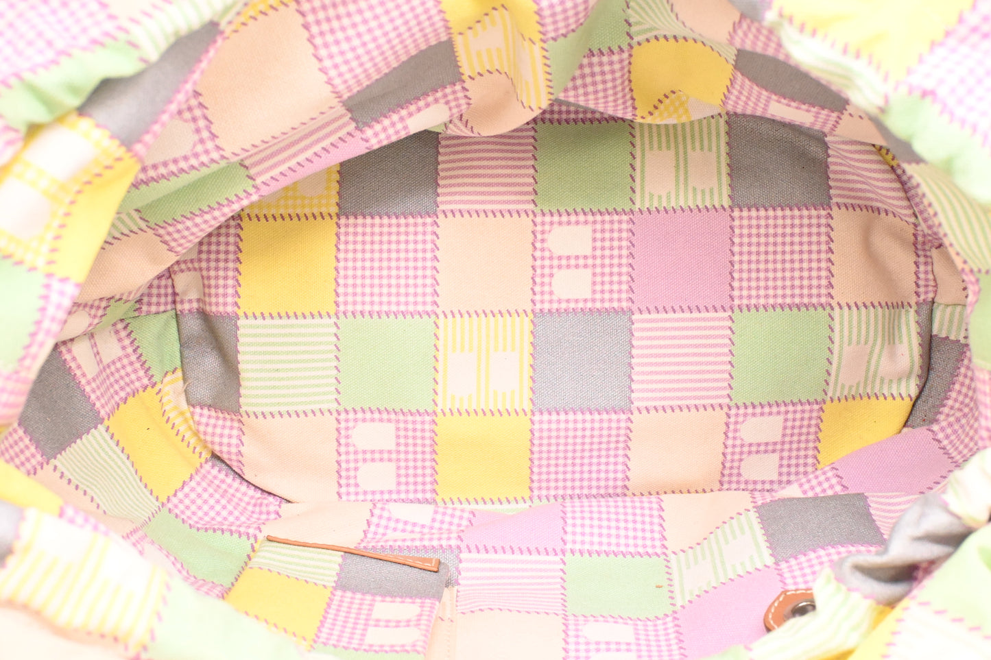 Bally Tote Bag in Multicolor Canvas and Beige Wicker