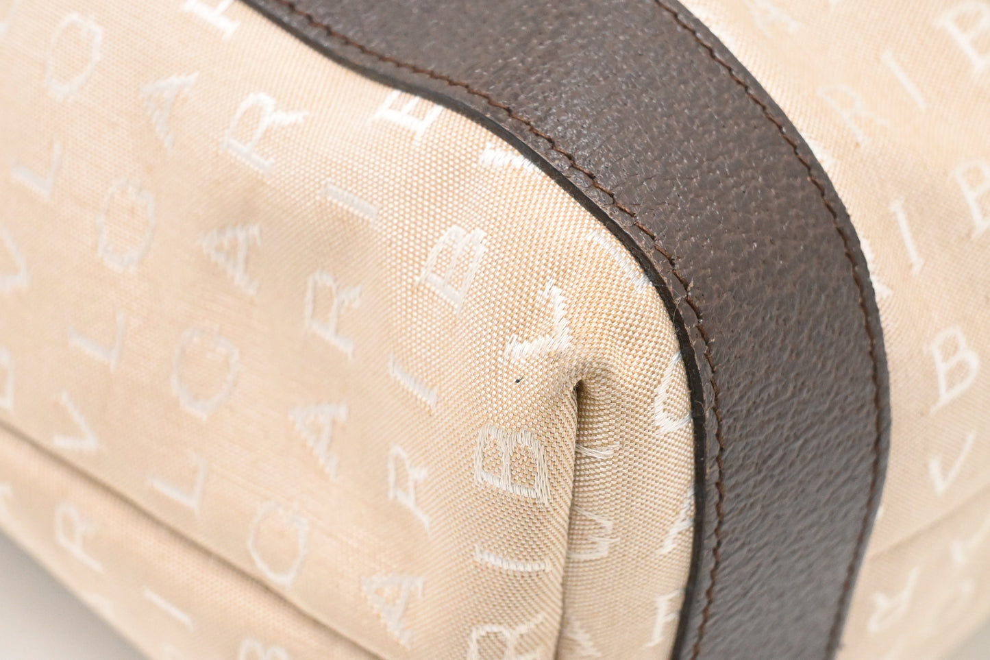 Bvlgari Tote Bag in Beige Canvas