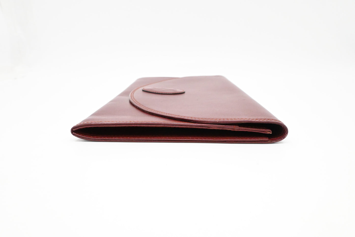Cartier Clutch in Burgundy Leather