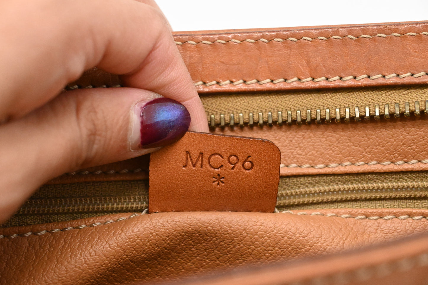 Celine Wristlet in Brown Macadam Canvas