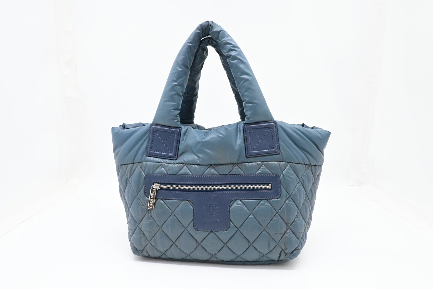 Chanel Cocoon Handbag in Blue Nylon