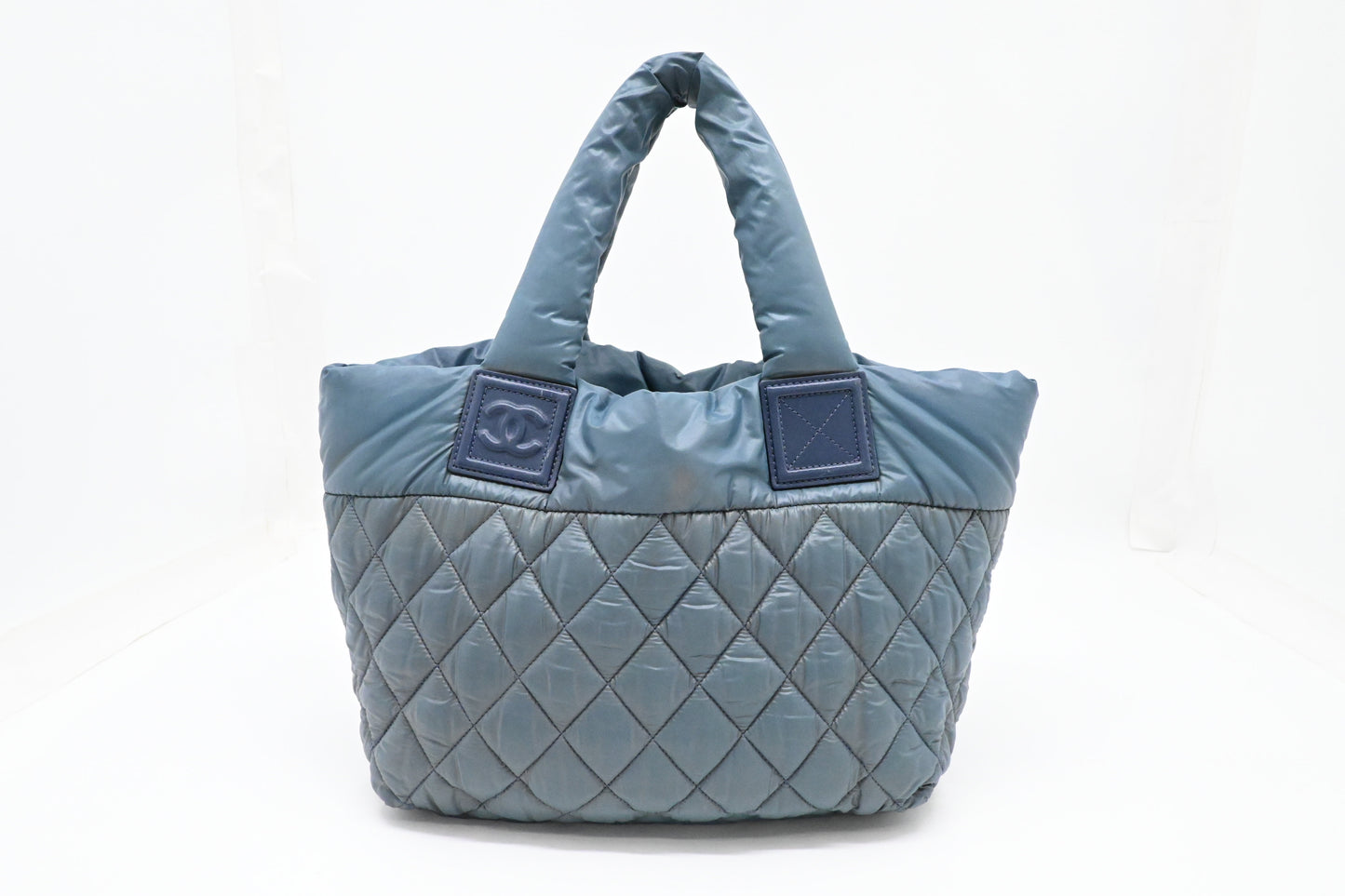 Chanel Cocoon Handbag in Blue Nylon