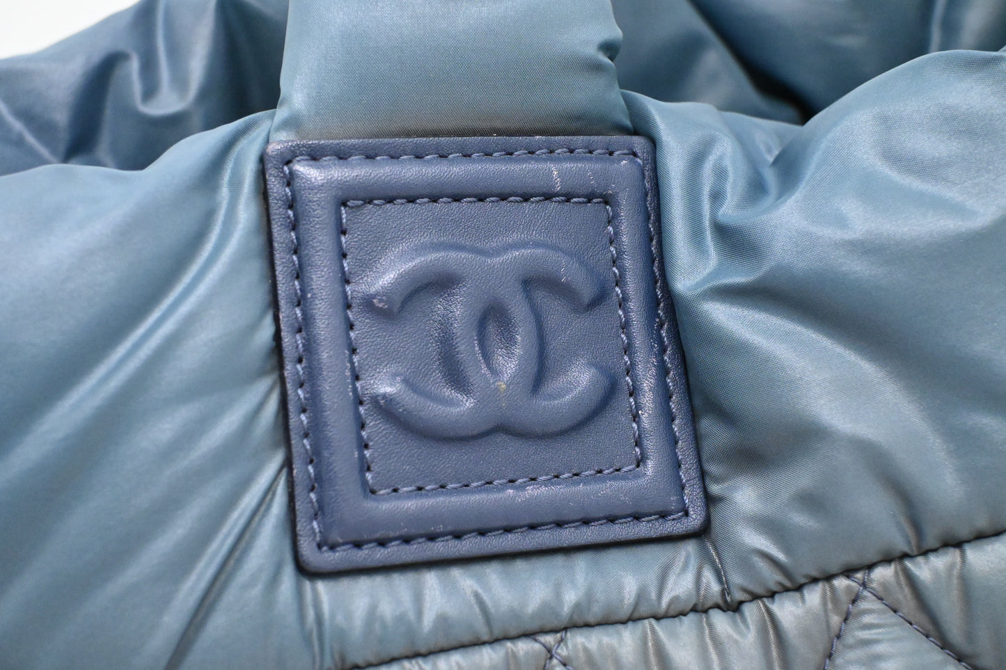 Chanel Cocoon Handbag in Blue Nylon