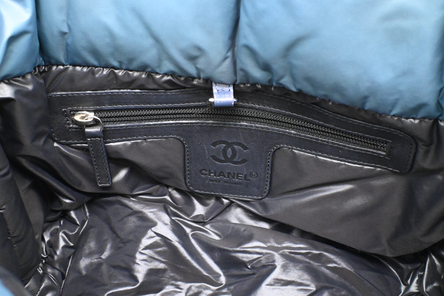 Chanel Cocoon Handbag in Blue Nylon