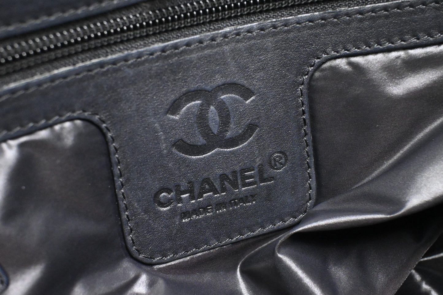 Chanel Cocoon Handbag in Blue Nylon