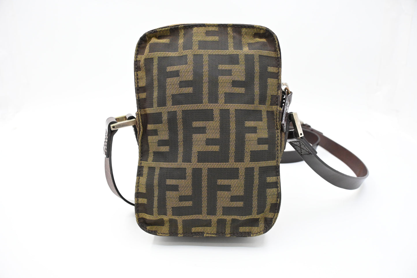 Fendi Mini Crossbody in Zucca Canvas