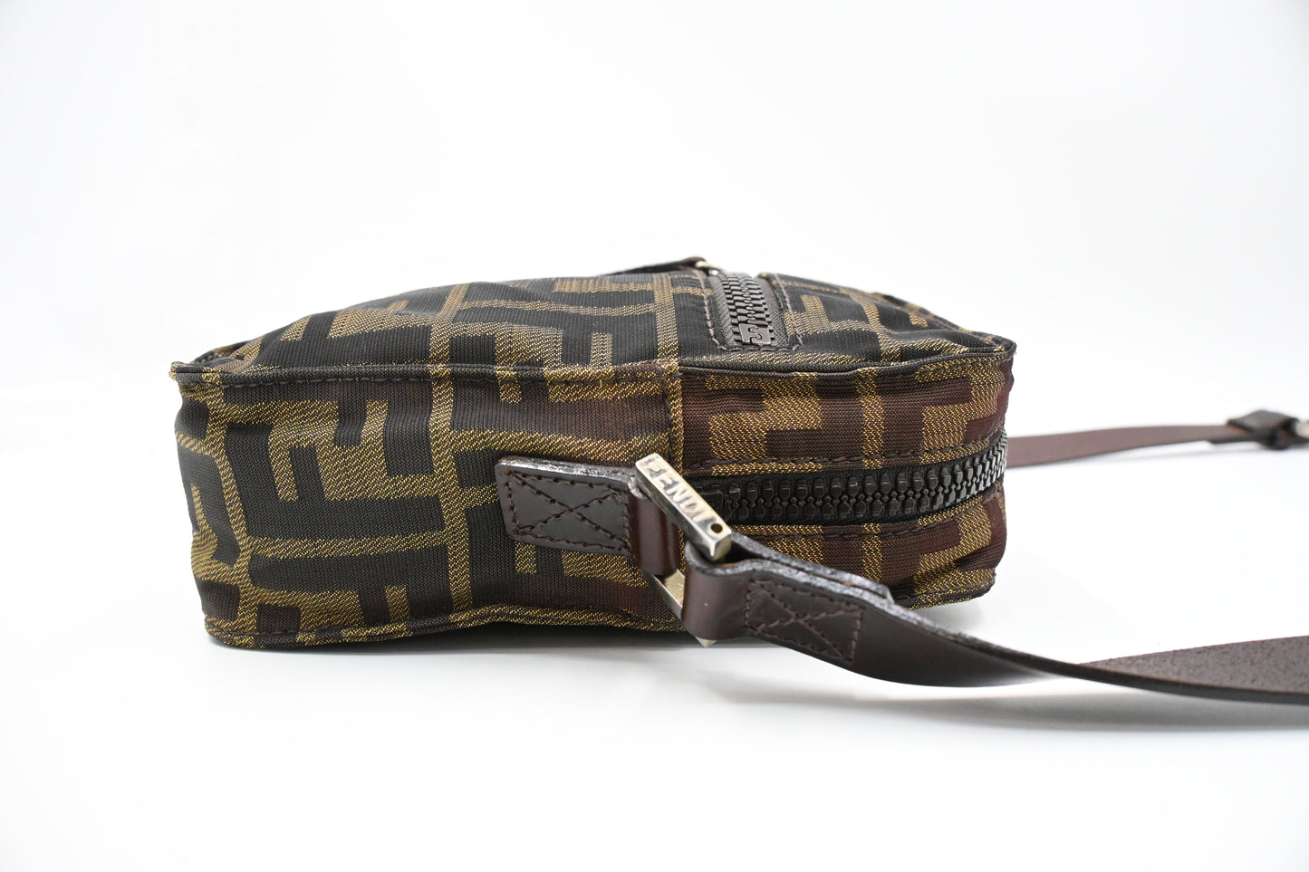 Fendi Mini Crossbody in Zucca Canvas