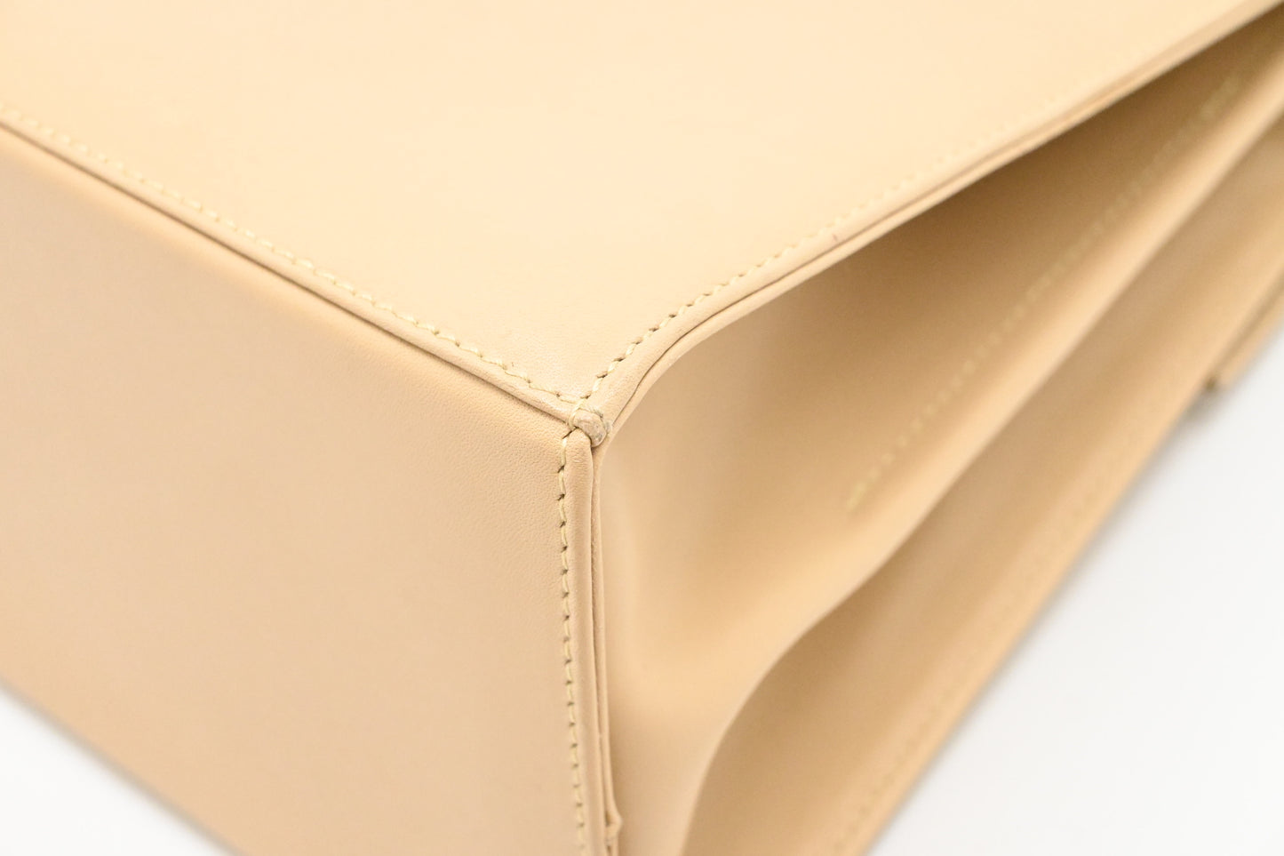 Ferragamo Gancini Handbag in Beige Leather