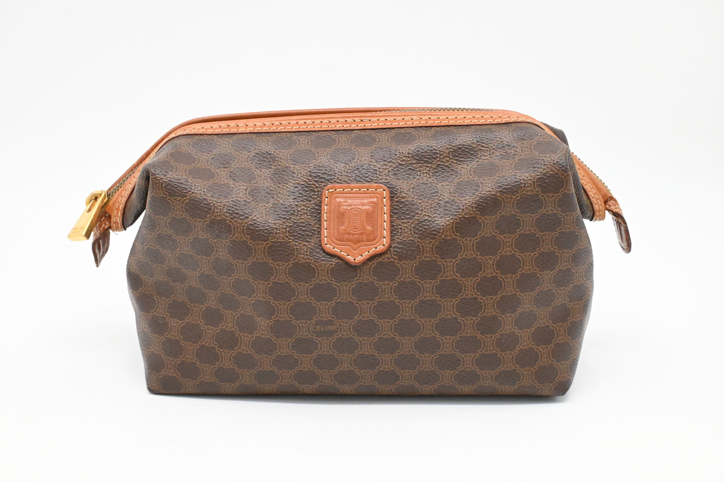 Celine Pouch in Macadam Canvas