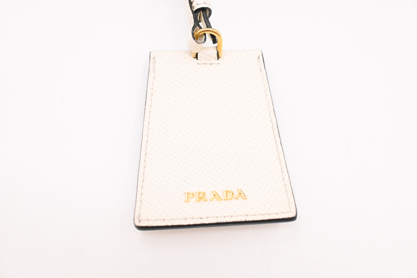 Prada Panier Bucket Bag in White Leather