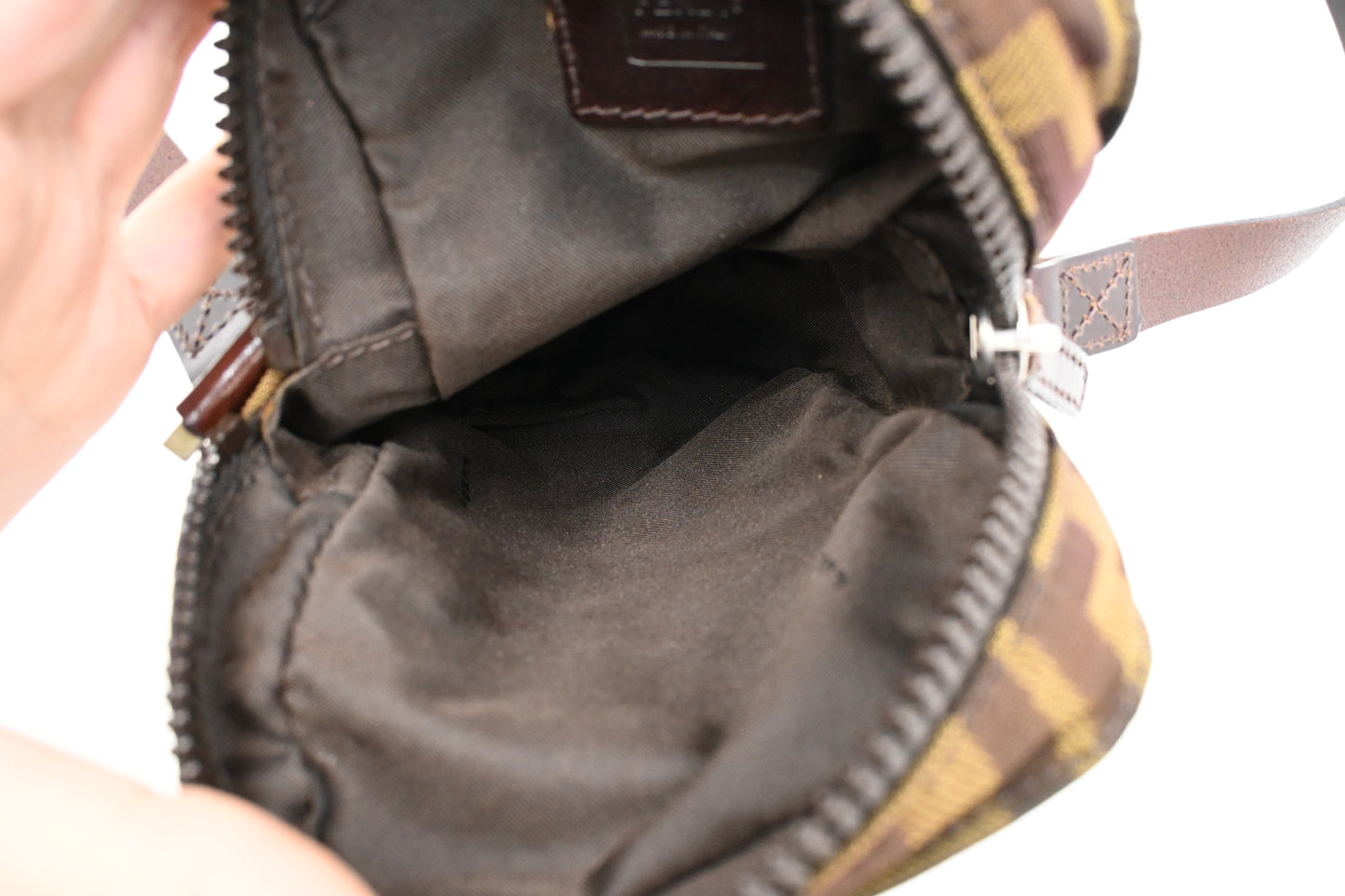 Fendi Mini Crossbody in Zucca Canvas