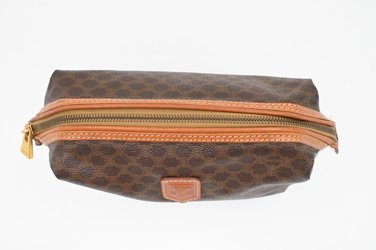 Celine Pouch in Macadam Canvas