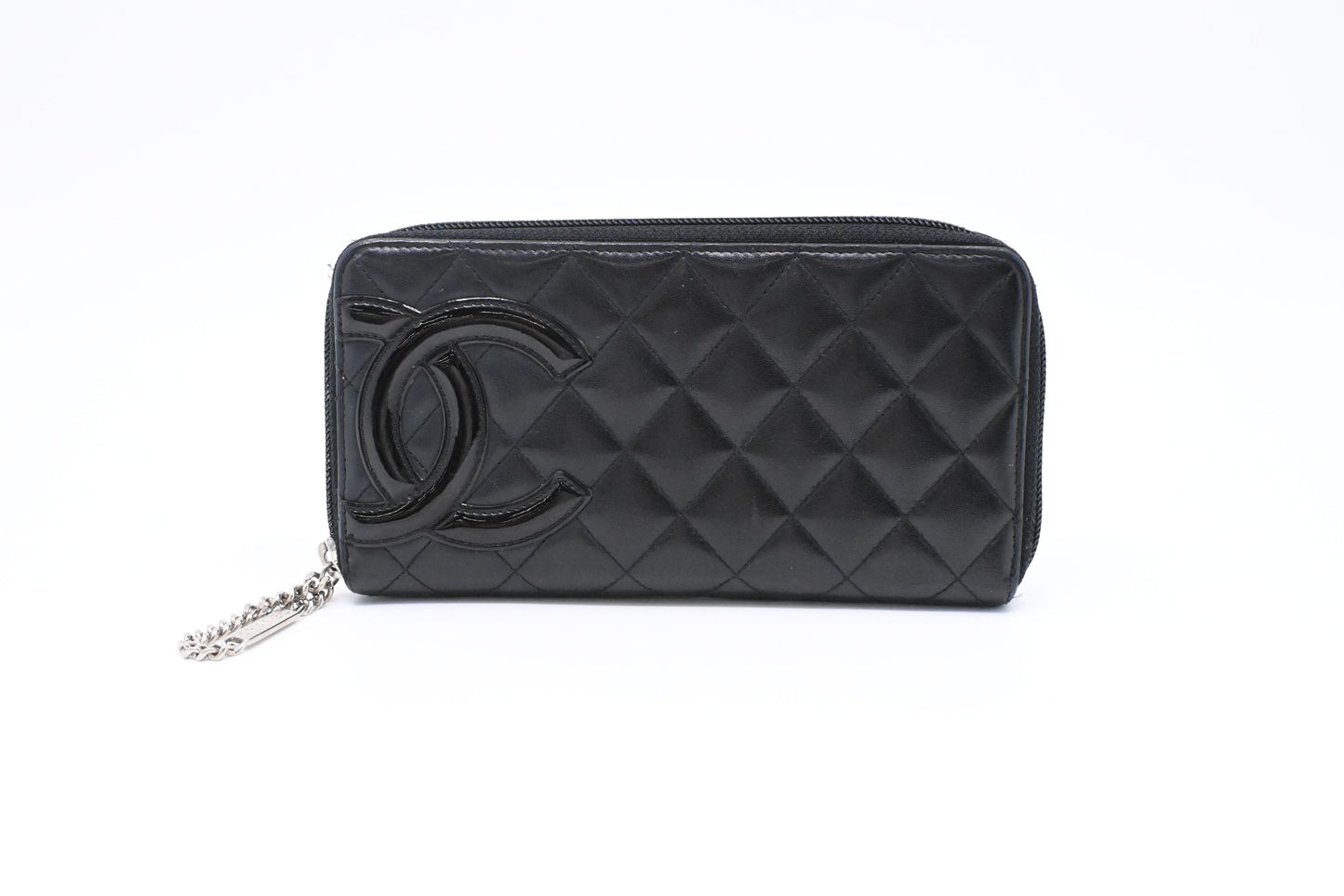 Chanel Cambon Wallet in Black Matelasse Leather