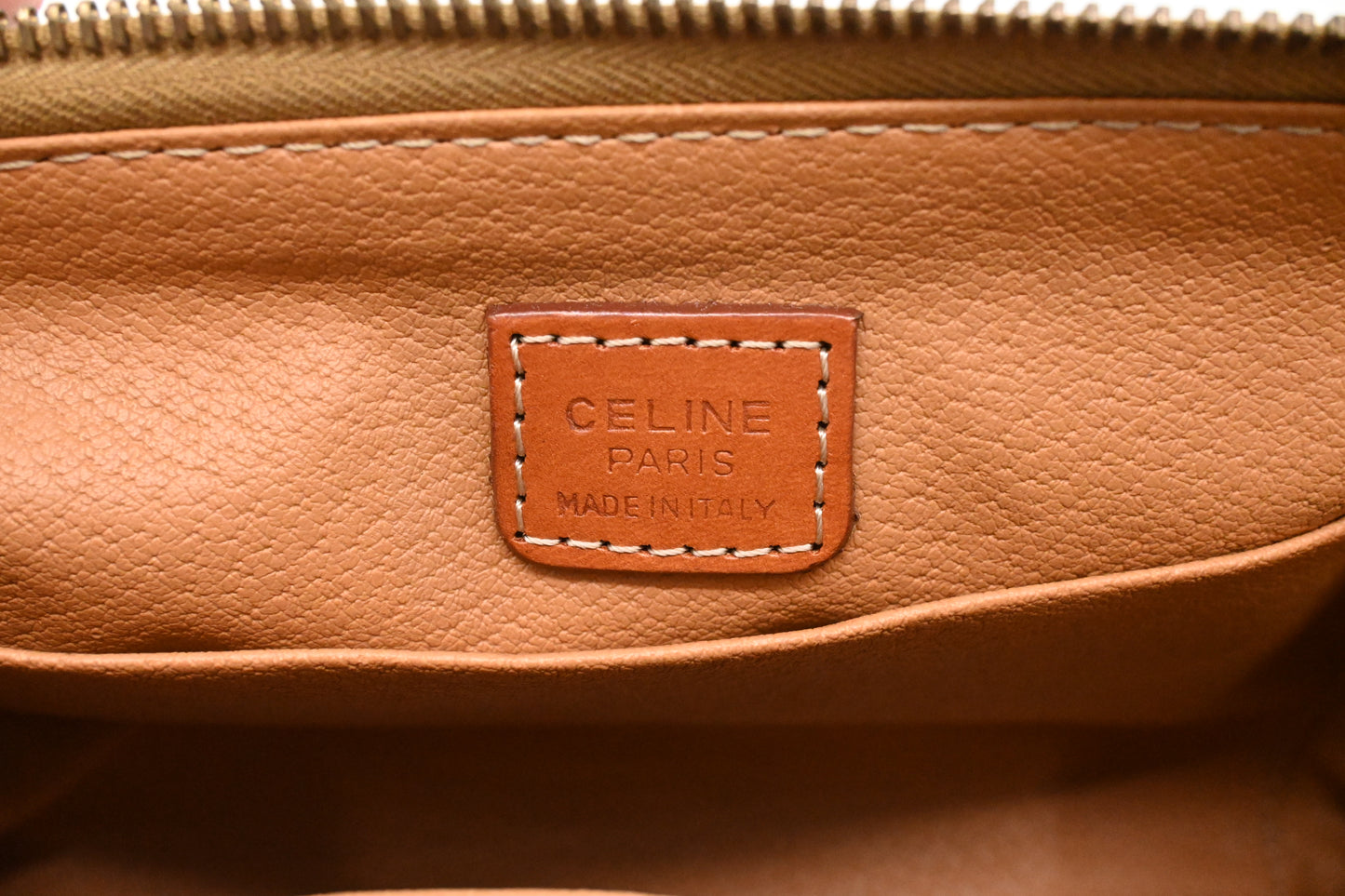 Celine Pouch in Macadam Canvas