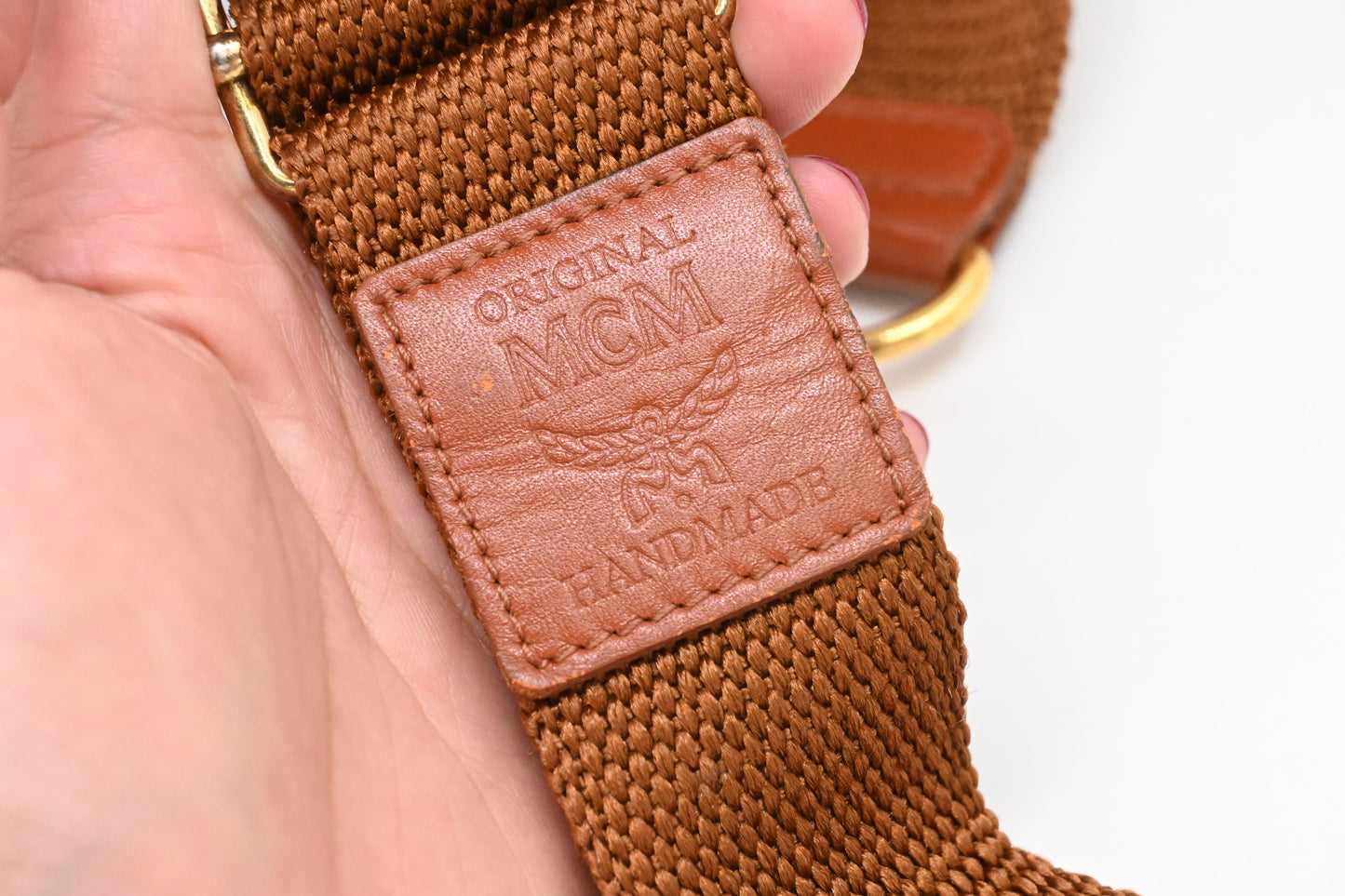 MCM Travel Bag in Cognac Visetos Canvas