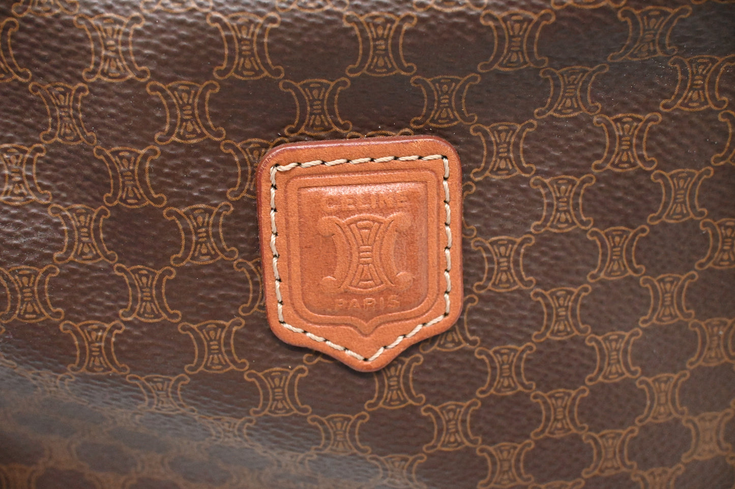 Celine Pouch in Macadam Canvas