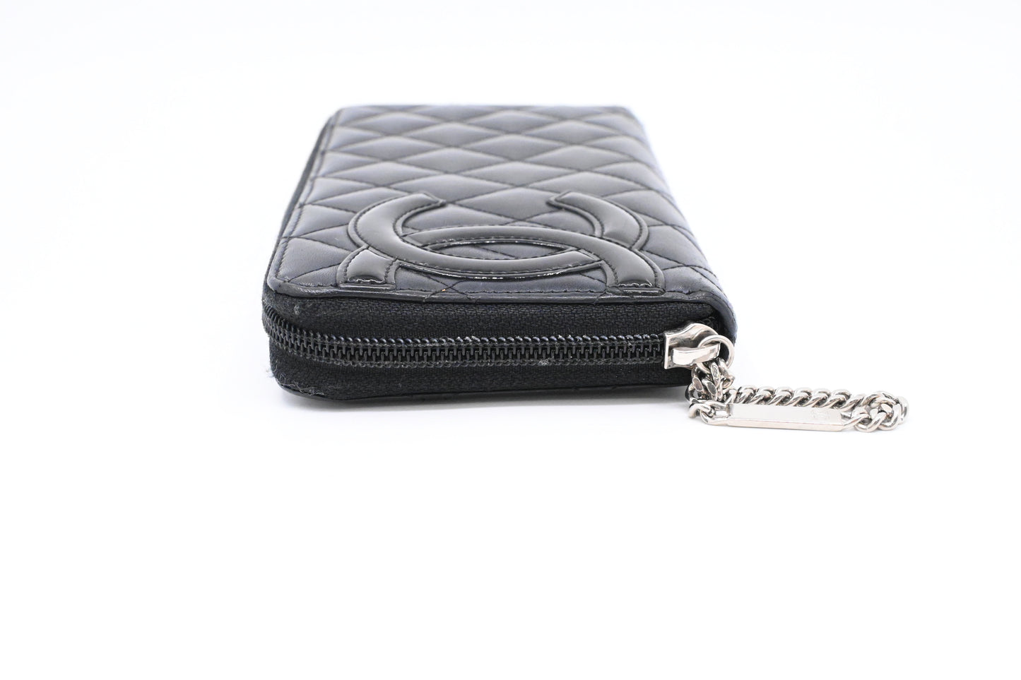 Chanel Cambon Wallet in Black Matelasse Leather