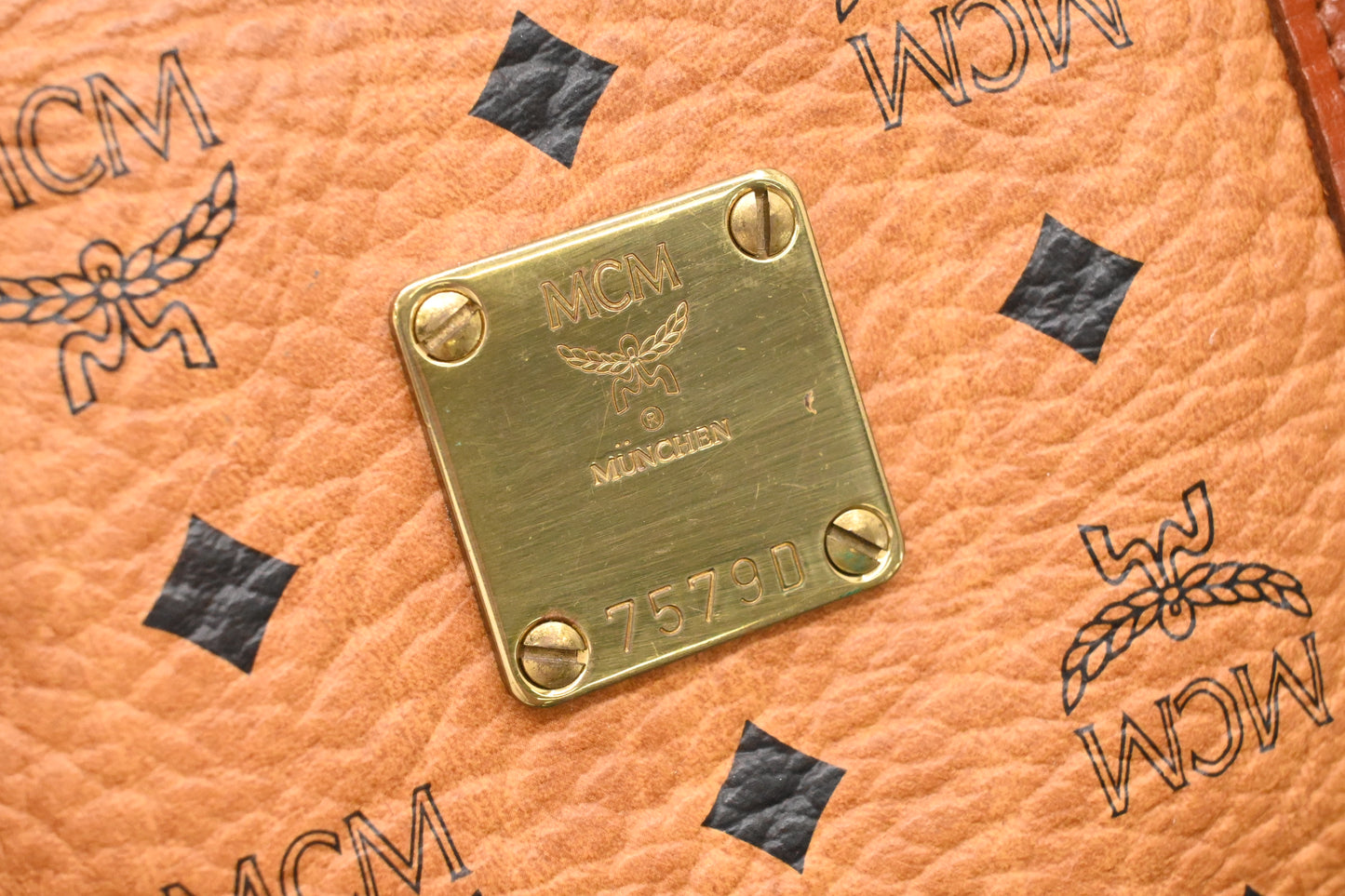 MCM Travel Bag in Cognac Visetos Canvas