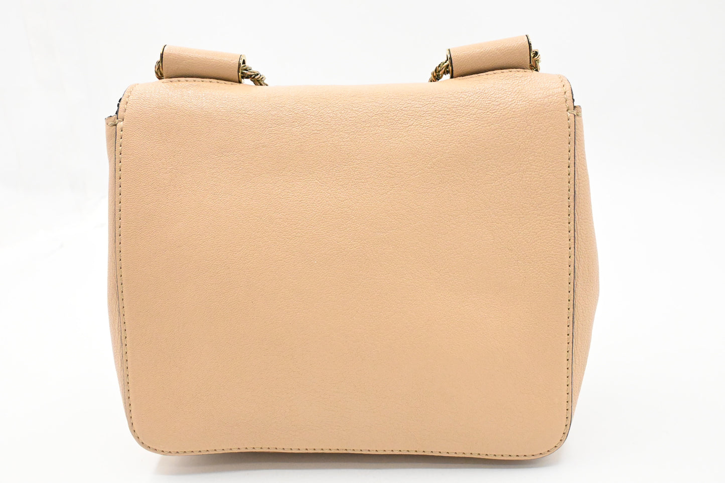 Chloe Elsie Shoulder Bag in Beige Leather