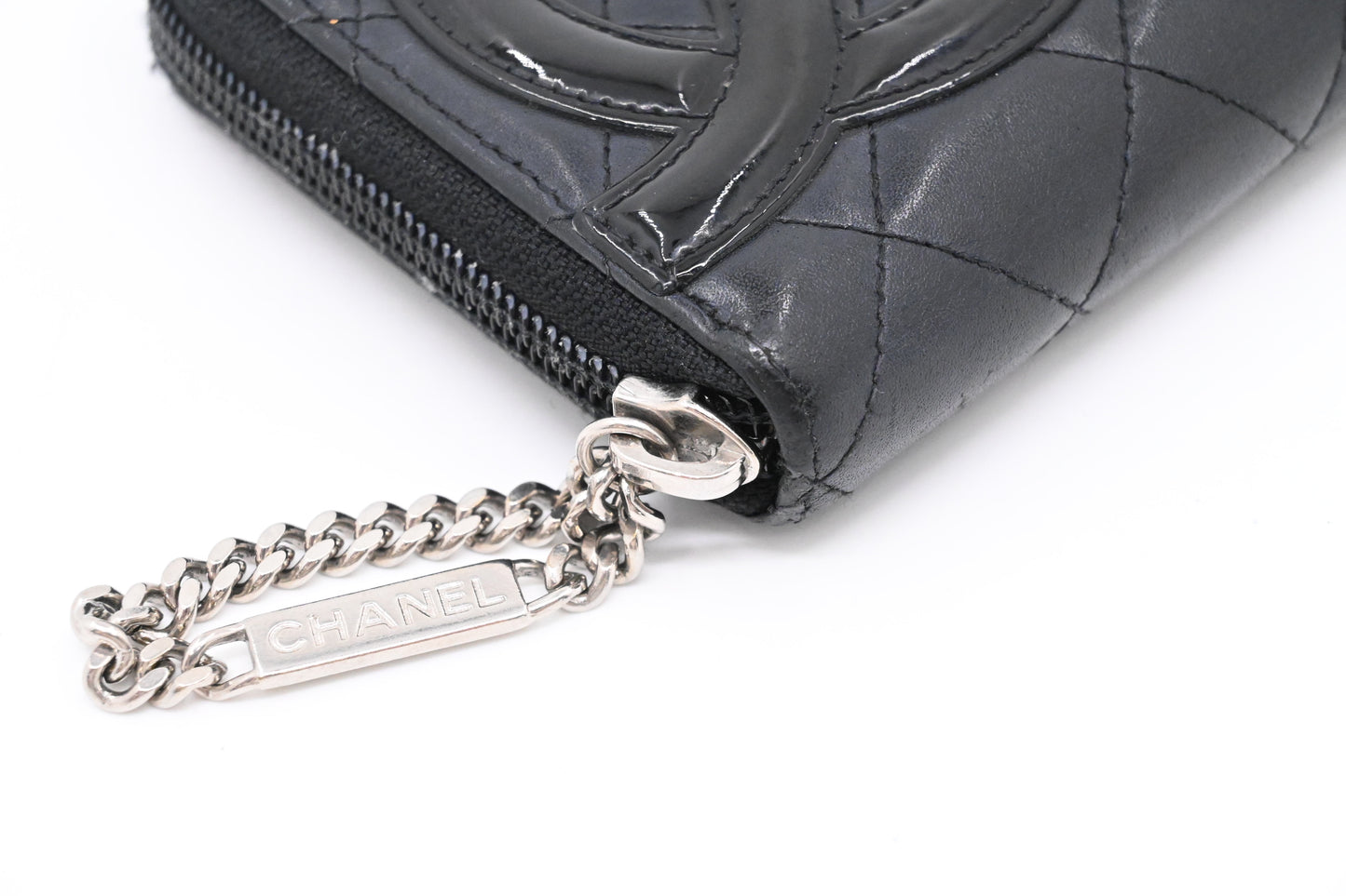 Chanel Cambon Wallet in Black Matelasse Leather