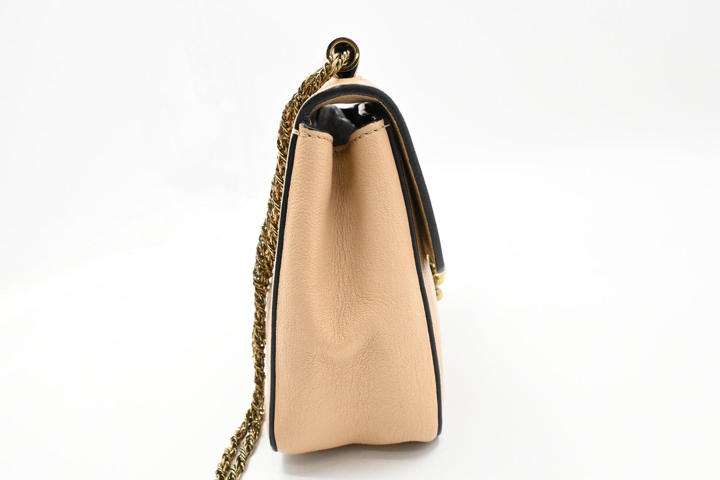 Chloe Elsie Shoulder Bag in Beige Leather