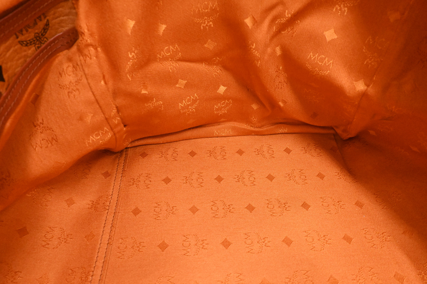 MCM Travel Bag in Cognac Visetos Canvas