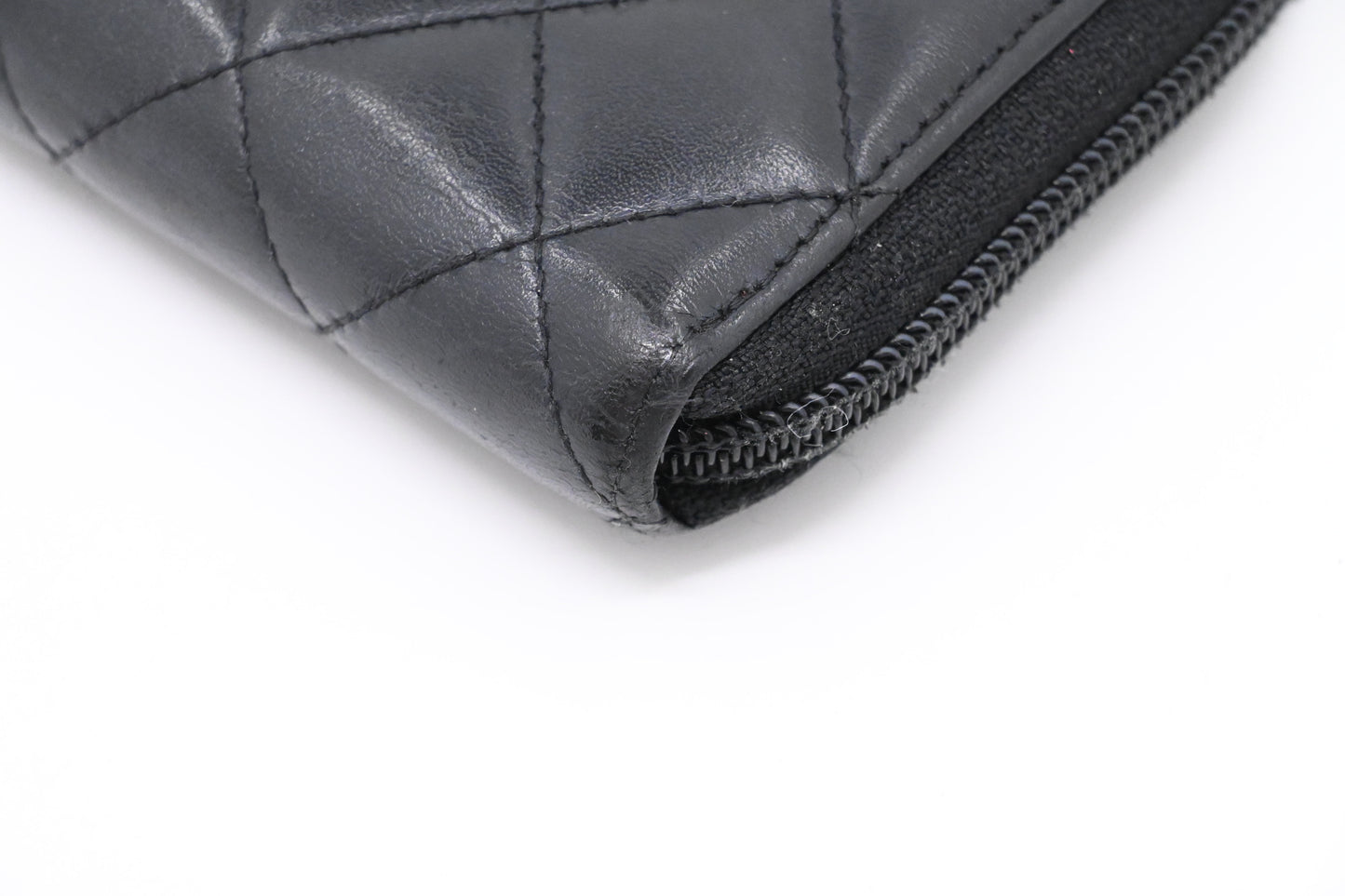 Chanel Cambon Wallet in Black Matelasse Leather