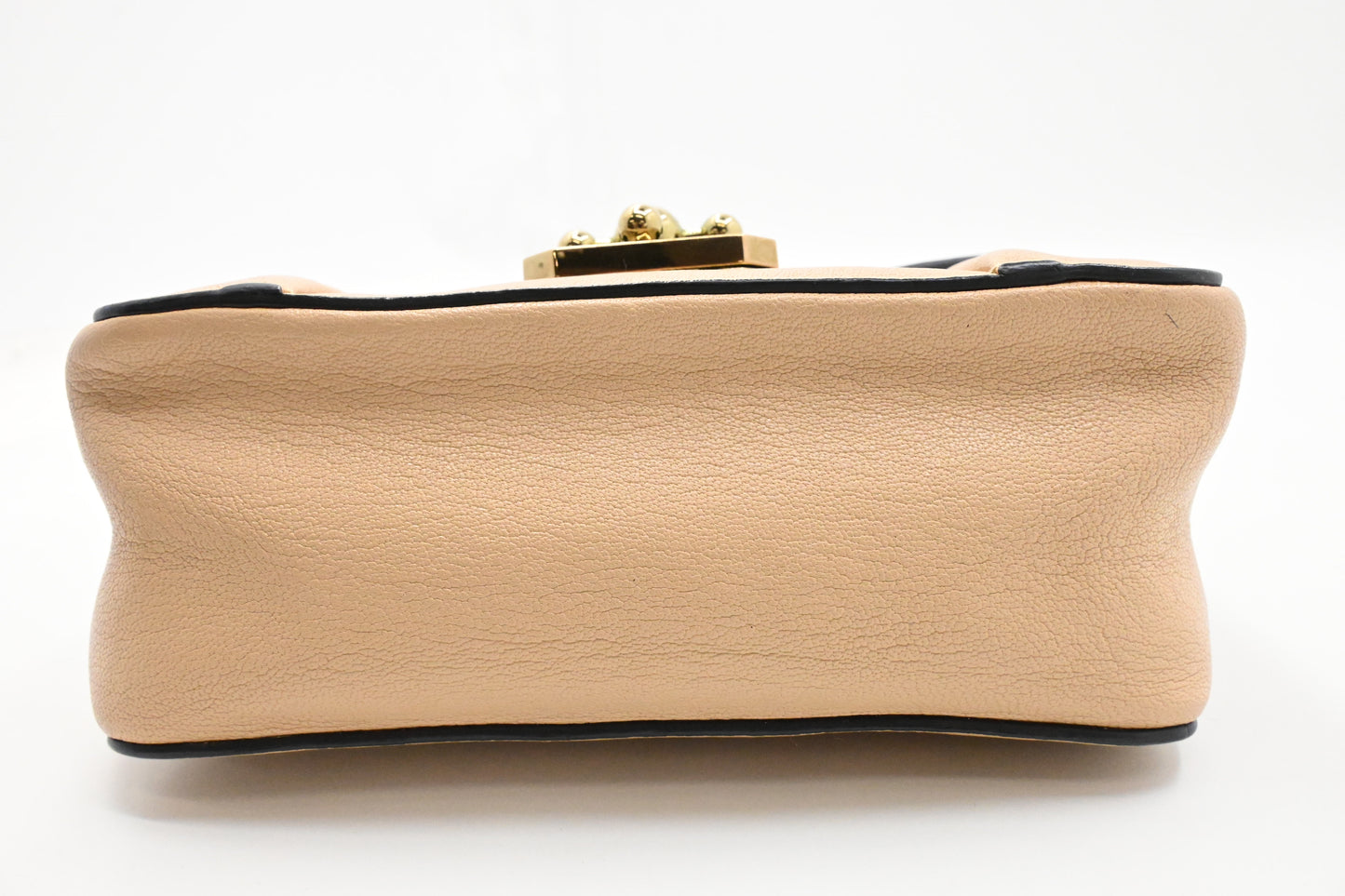Chloe Elsie Shoulder Bag in Beige Leather