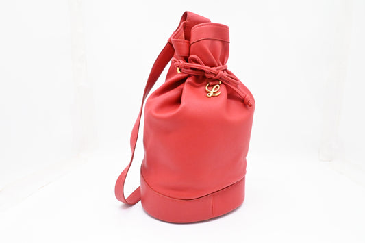 Loewe Shoulder Bag in Red Leather