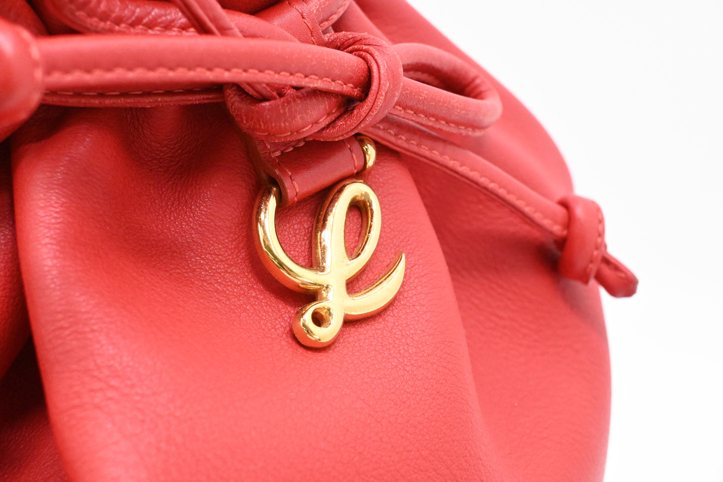 Loewe Shoulder Bag in Red Leather