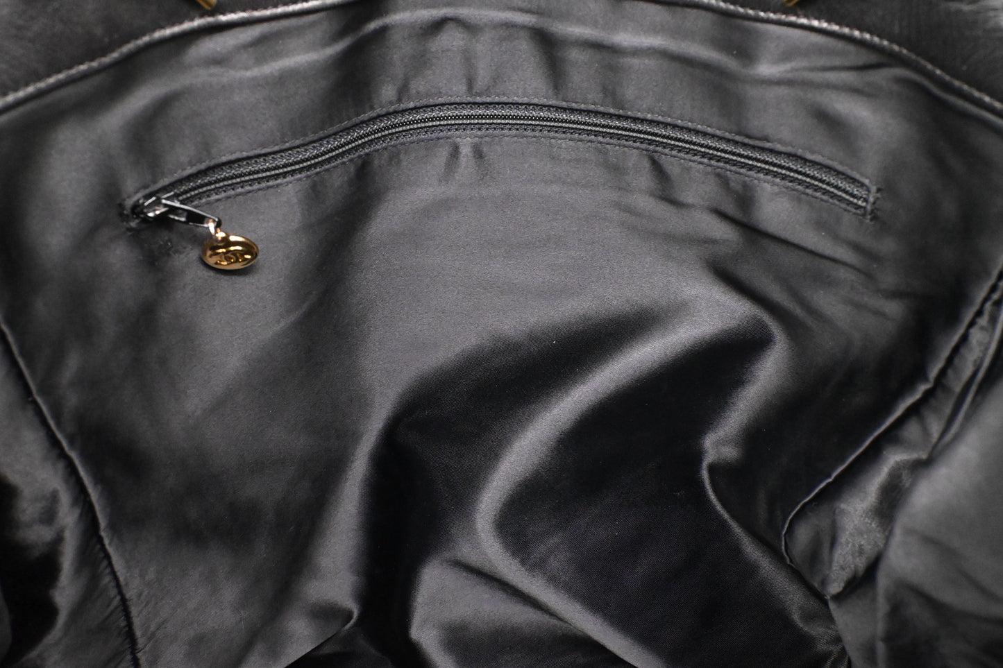 Chanel Large Chain Tote in Black Leather