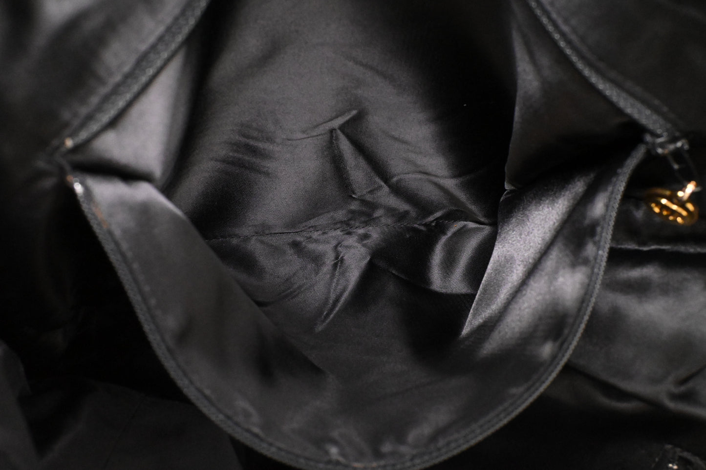 Chanel Large Chain Tote in Black Leather