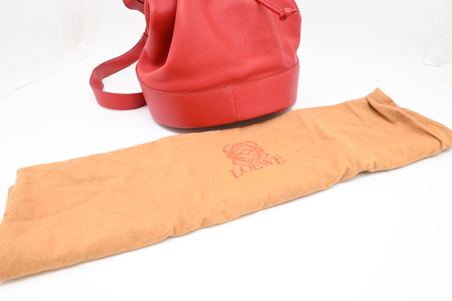 Loewe Shoulder Bag in Red Leather