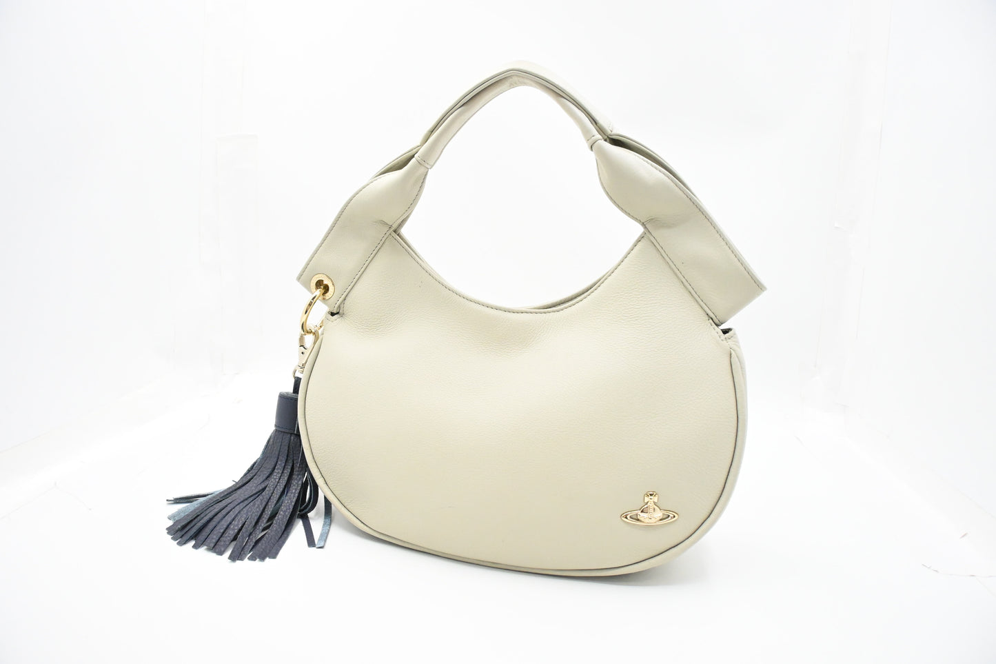 Vivienne Westwood Shoulder Bag in Light Gray Leather