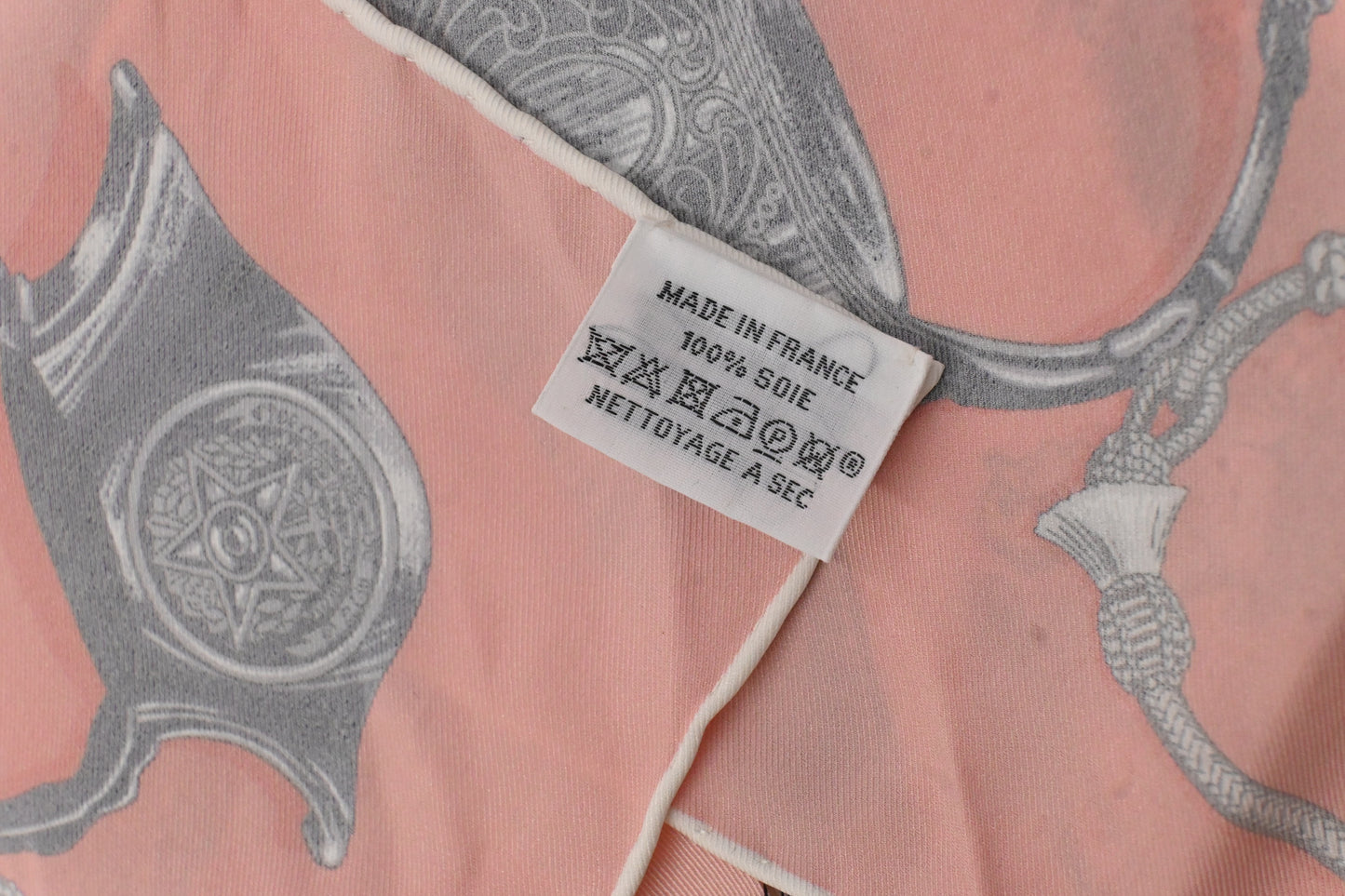 Hermes 'Pampas' Carre 70 in Pink Silk