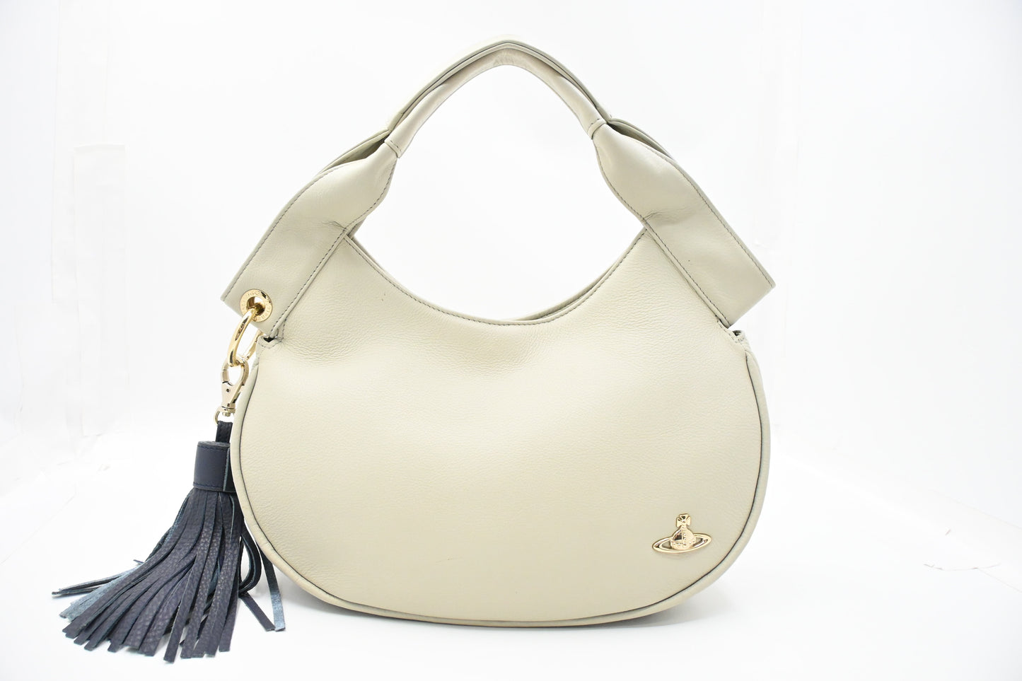 Vivienne Westwood Shoulder Bag in Light Gray Leather