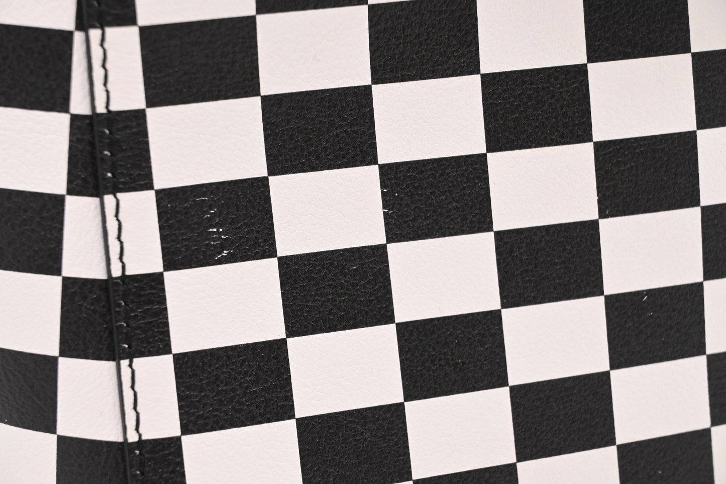 Dior Medium Lady Dior in Black and White Checkered Leather
