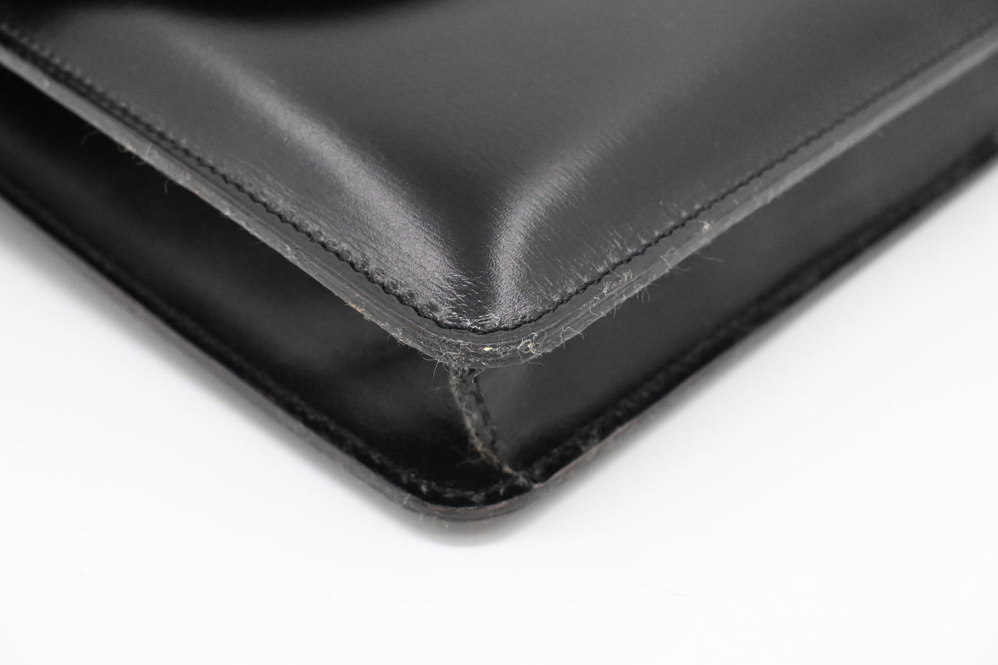 Celine Shoulder Bag in Black Leather