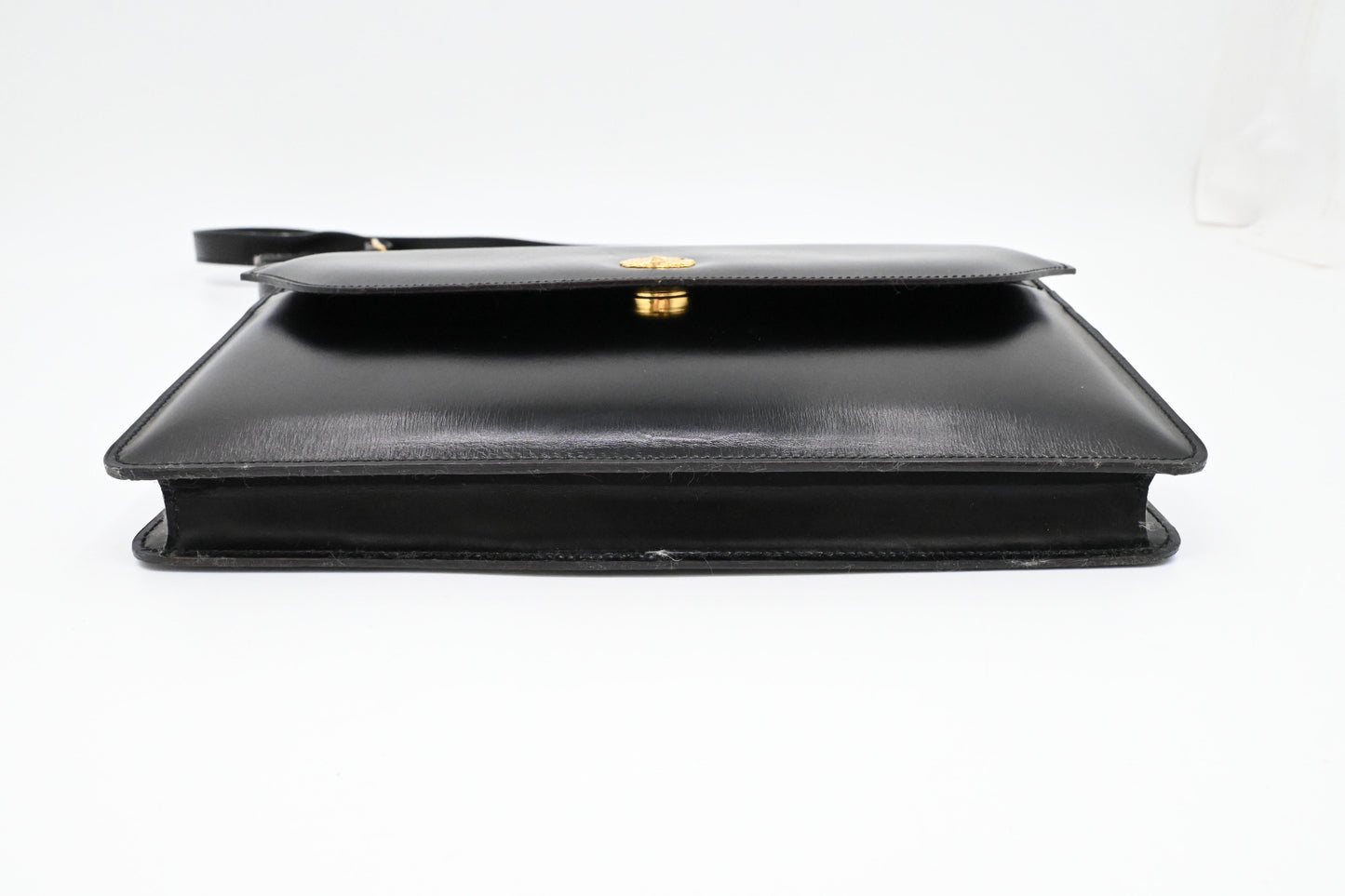Celine Shoulder Bag in Black Leather
