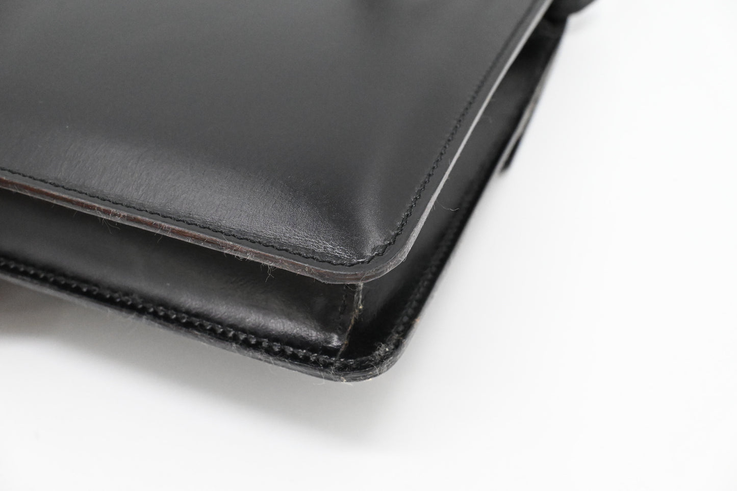 Celine Shoulder Bag in Black Leather