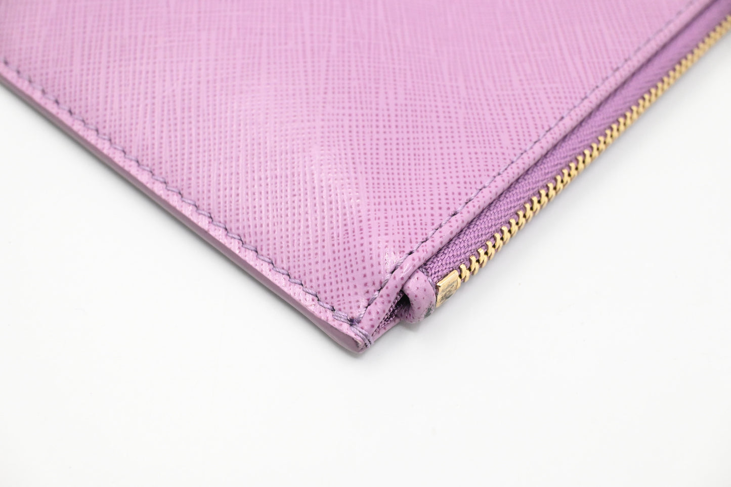 Ferragamo Wristlet Pouch in Purple Leather