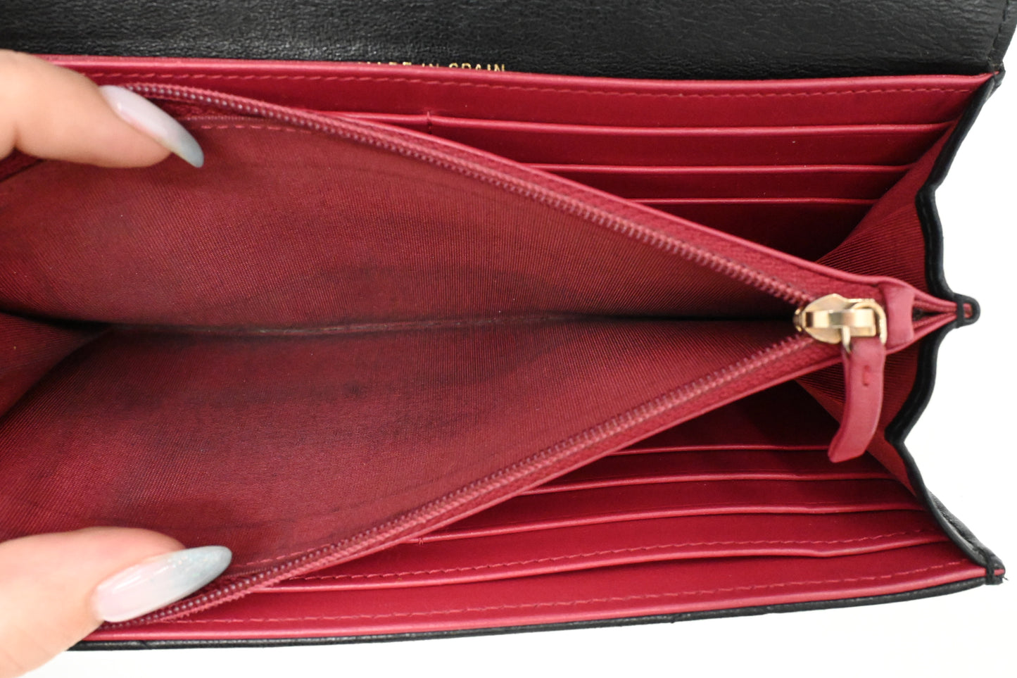 Chanel 19 Wallet in Black Matelasse Leather